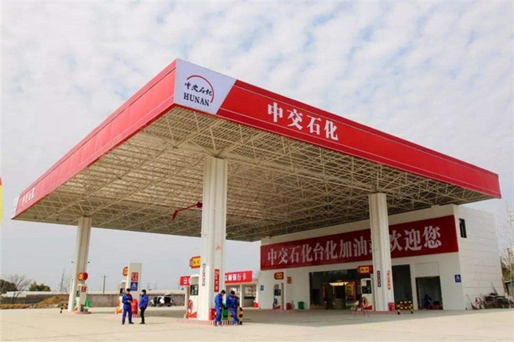 松滋加油站钢结构网架案例6